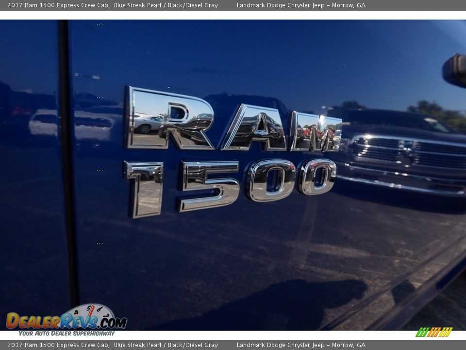 2017 Ram 1500 Express Crew Cab Blue Streak Pearl / Black/Diesel Gray Photo #5