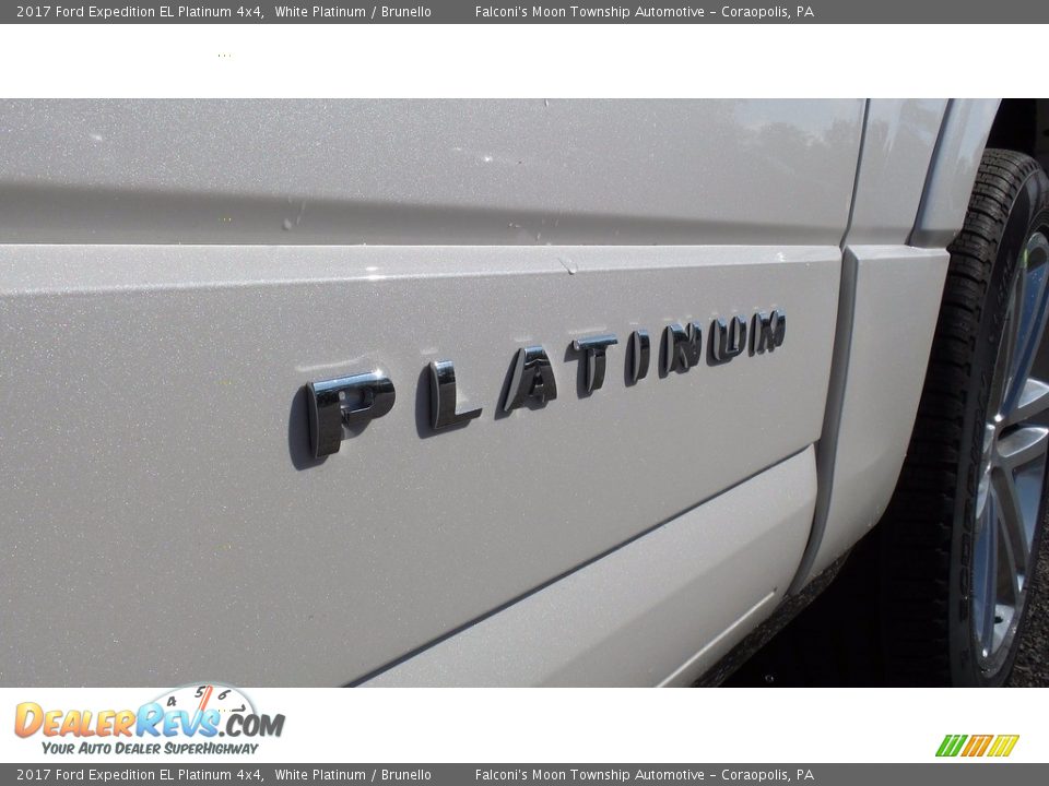 2017 Ford Expedition EL Platinum 4x4 White Platinum / Brunello Photo #5