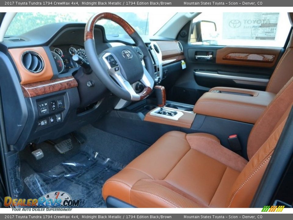 1794 Edition Black/Brown Interior - 2017 Toyota Tundra 1794 CrewMax 4x4 Photo #5