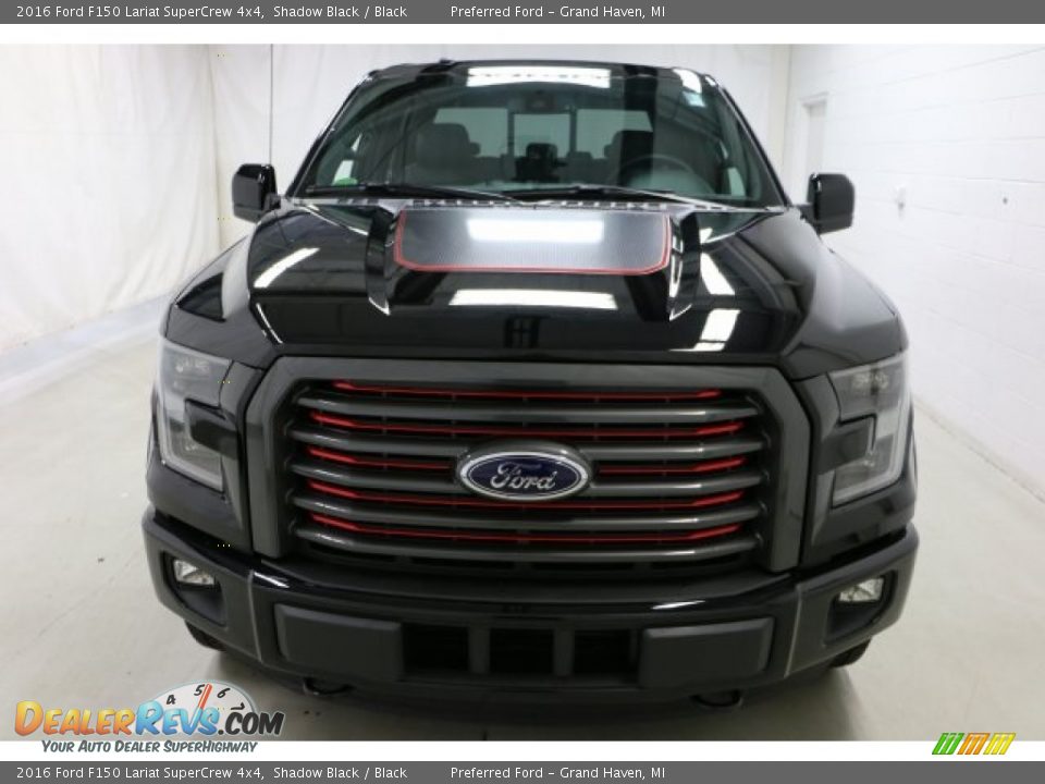 2016 Ford F150 Lariat SuperCrew 4x4 Shadow Black / Black Photo #7