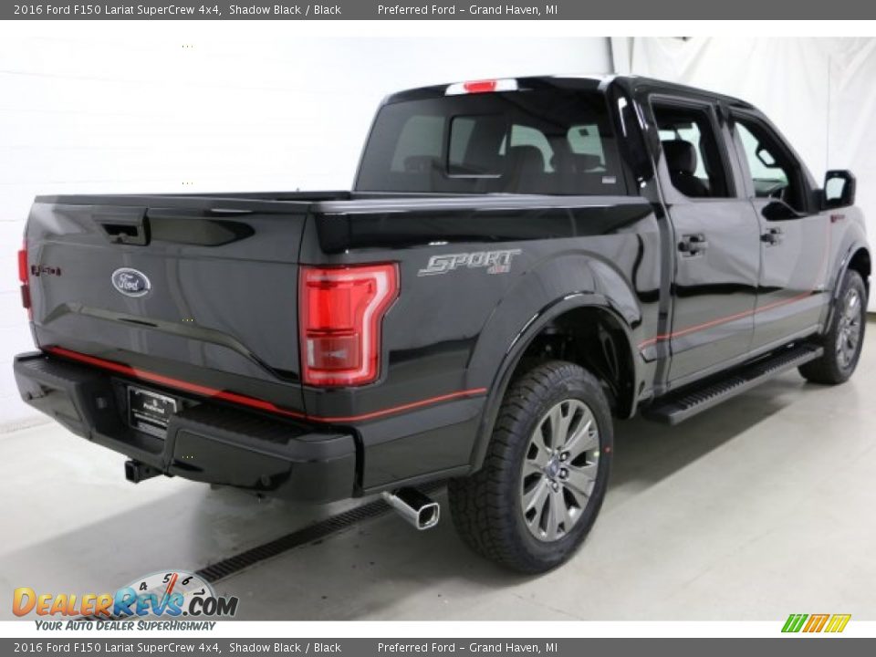 2016 Ford F150 Lariat SuperCrew 4x4 Shadow Black / Black Photo #9