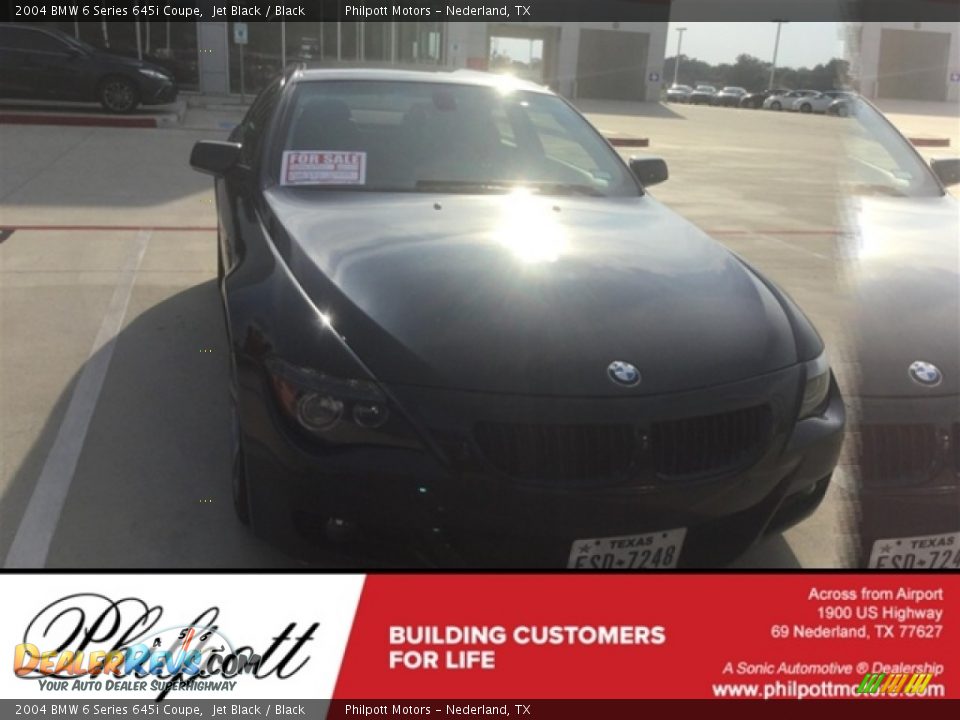 2004 BMW 6 Series 645i Coupe Jet Black / Black Photo #1