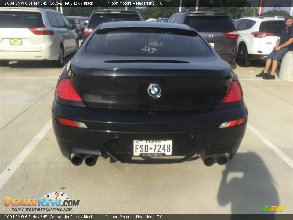 2004 BMW 6 Series 645i Coupe Jet Black / Black Photo #3