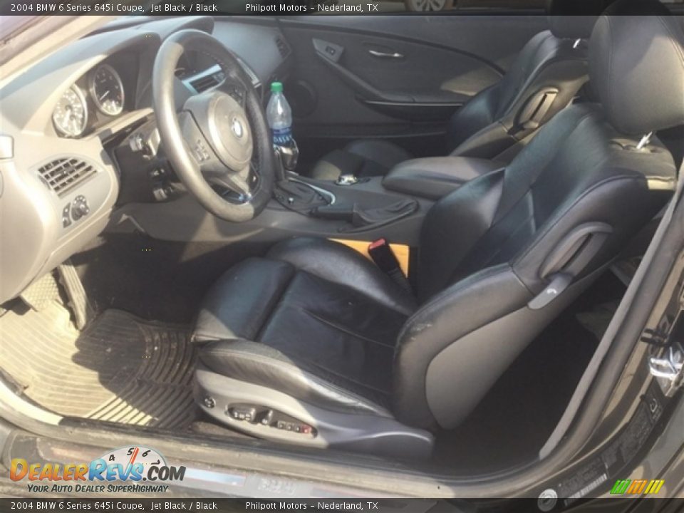 2004 BMW 6 Series 645i Coupe Jet Black / Black Photo #7