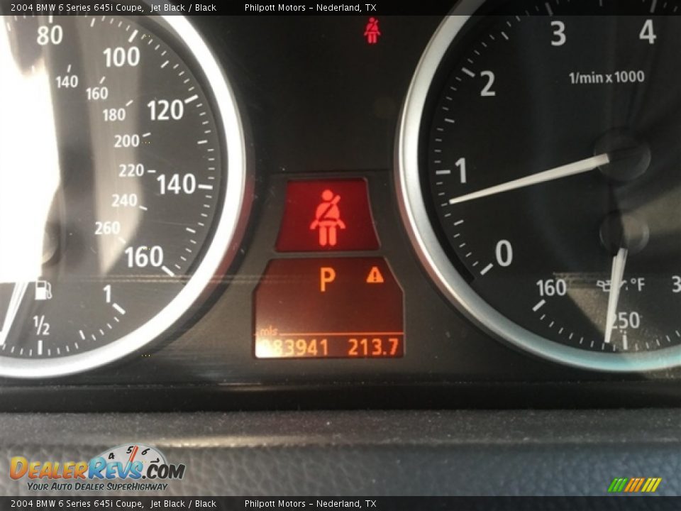 2004 BMW 6 Series 645i Coupe Jet Black / Black Photo #9