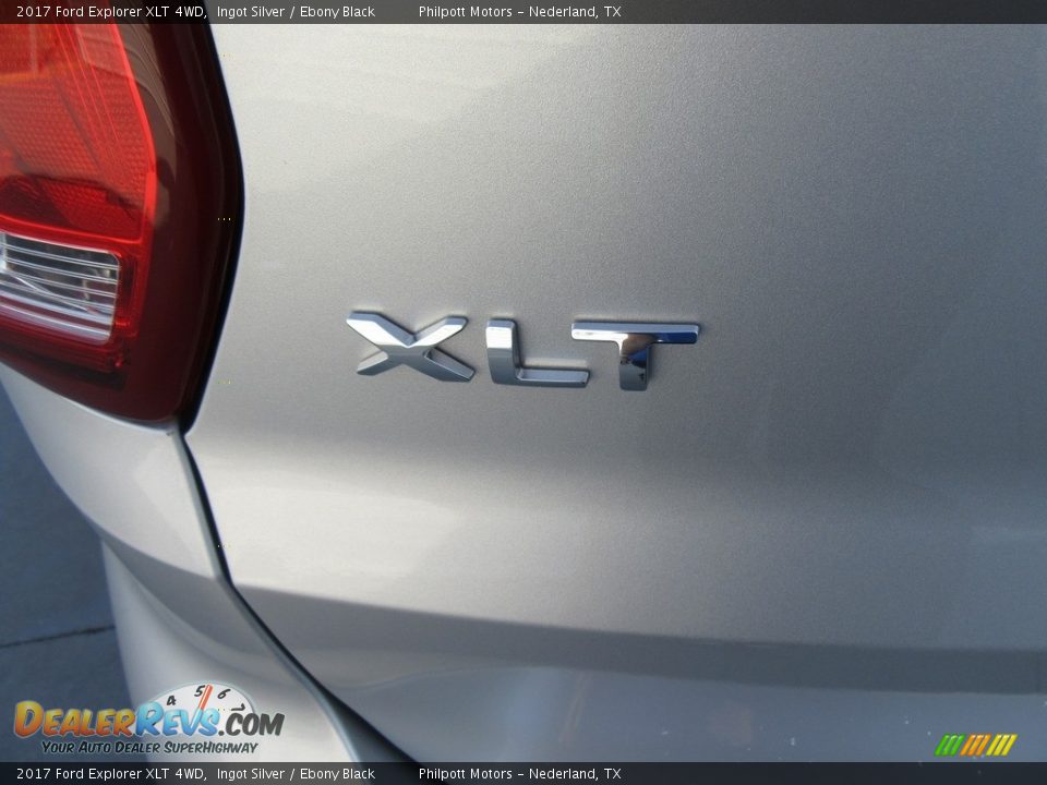 2017 Ford Explorer XLT 4WD Ingot Silver / Ebony Black Photo #13