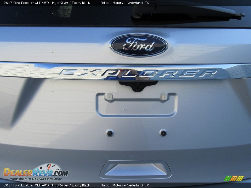 2017 Ford Explorer XLT 4WD Ingot Silver / Ebony Black Photo #14