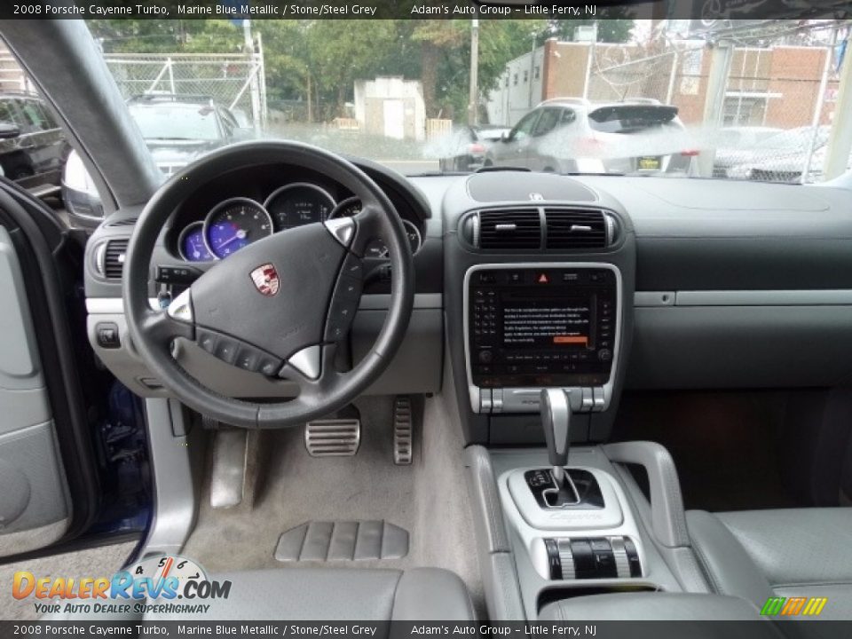 Stone/Steel Grey Interior - 2008 Porsche Cayenne Turbo Photo #12