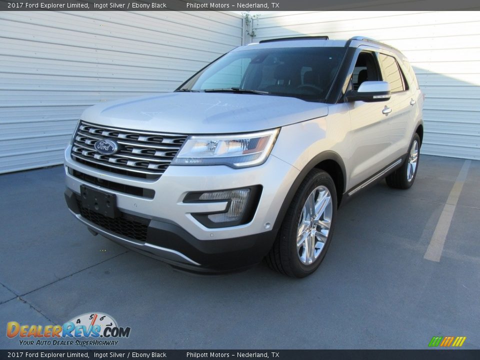 2017 Ford Explorer Limited Ingot Silver / Ebony Black Photo #7