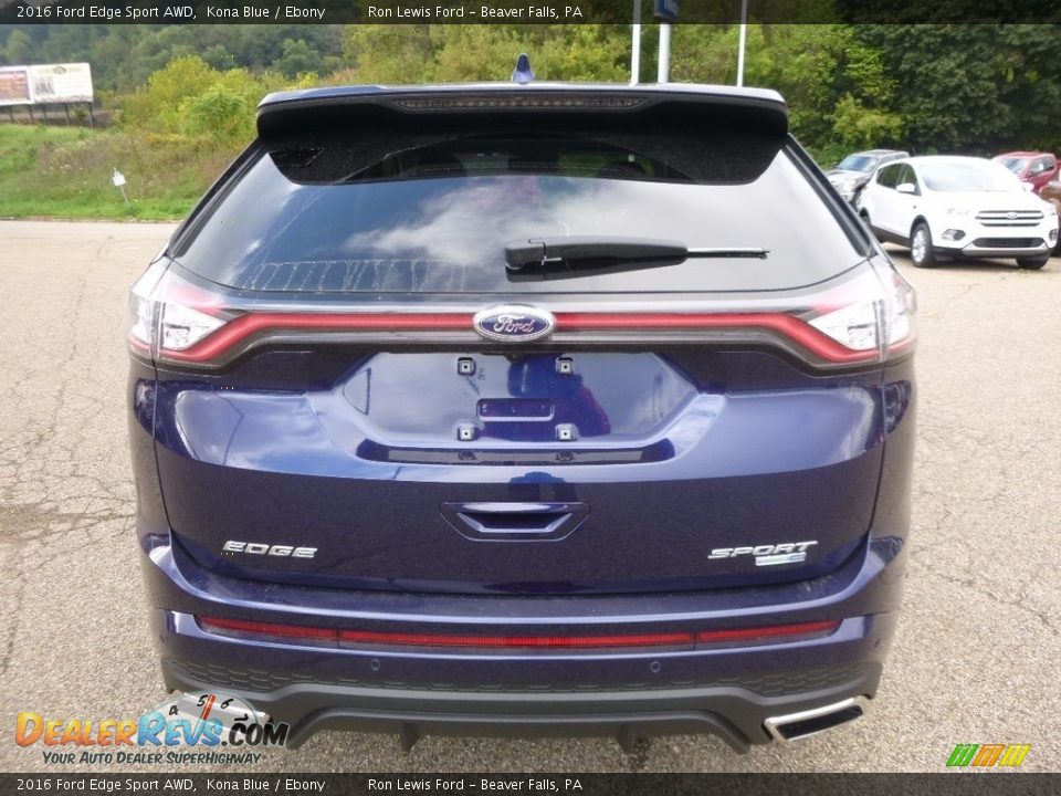 2016 Ford Edge Sport AWD Kona Blue / Ebony Photo #3