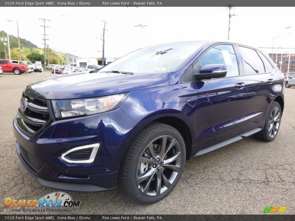 2016 Ford Edge Sport AWD Kona Blue / Ebony Photo #6