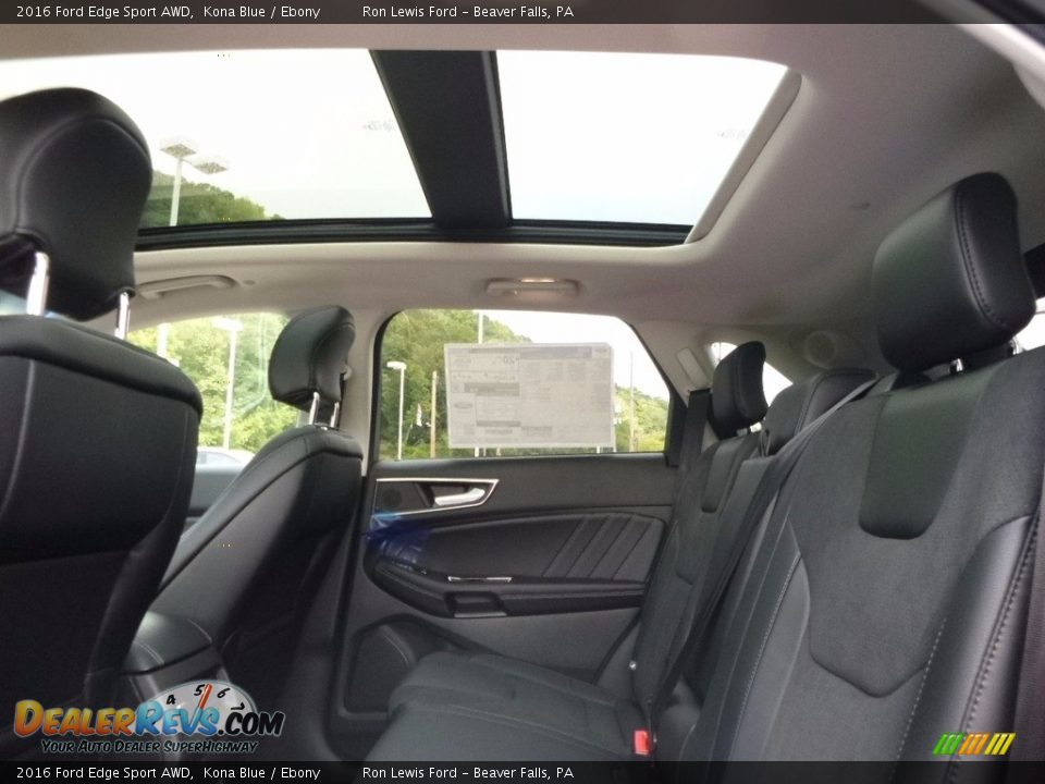 2016 Ford Edge Sport AWD Kona Blue / Ebony Photo #11