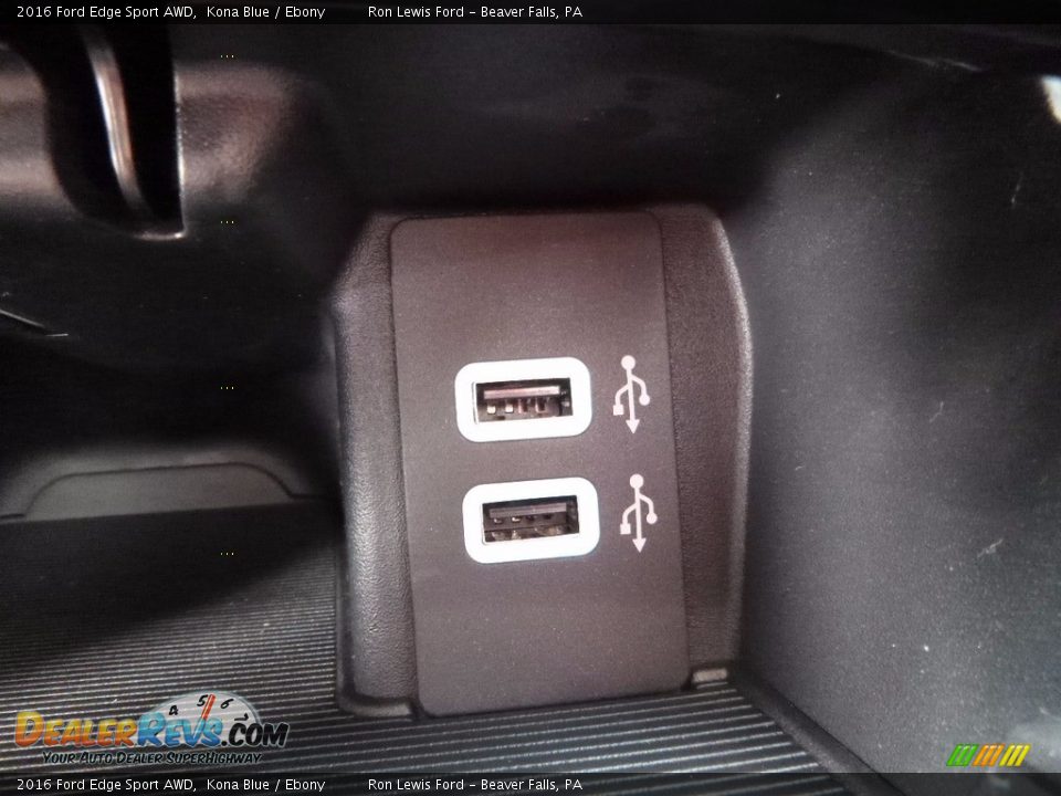 2016 Ford Edge Sport AWD Kona Blue / Ebony Photo #18