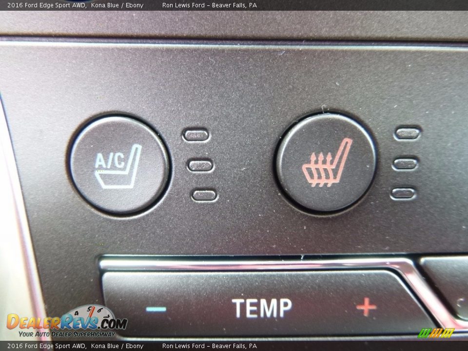 2016 Ford Edge Sport AWD Kona Blue / Ebony Photo #19