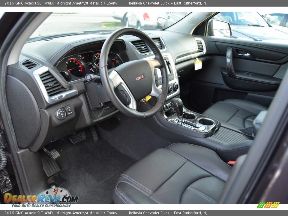 Ebony Interior - 2016 GMC Acadia SLT AWD Photo #7
