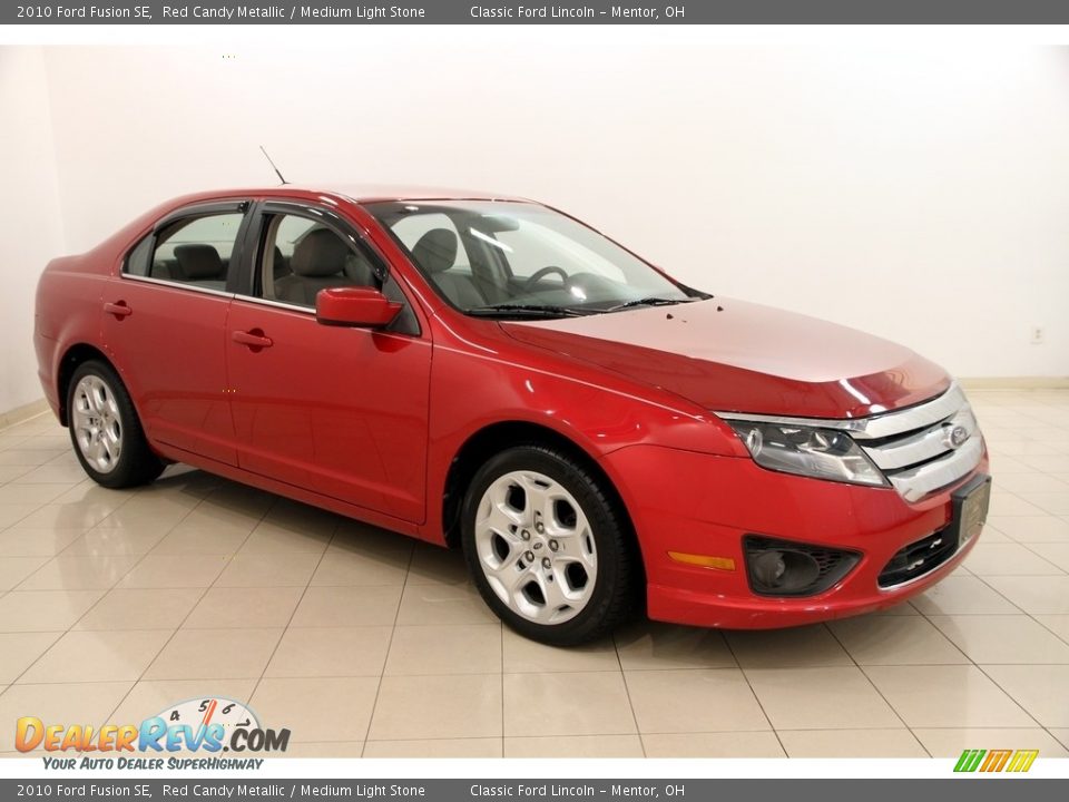 2010 Ford Fusion SE Red Candy Metallic / Medium Light Stone Photo #1
