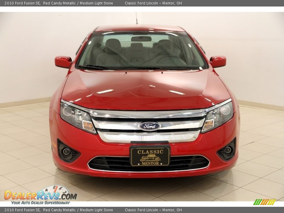 2010 Ford Fusion SE Red Candy Metallic / Medium Light Stone Photo #2