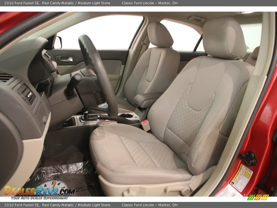 2010 Ford Fusion SE Red Candy Metallic / Medium Light Stone Photo #6