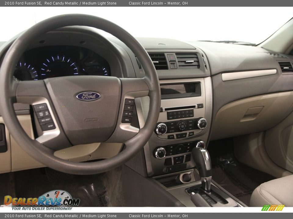 2010 Ford Fusion SE Red Candy Metallic / Medium Light Stone Photo #7