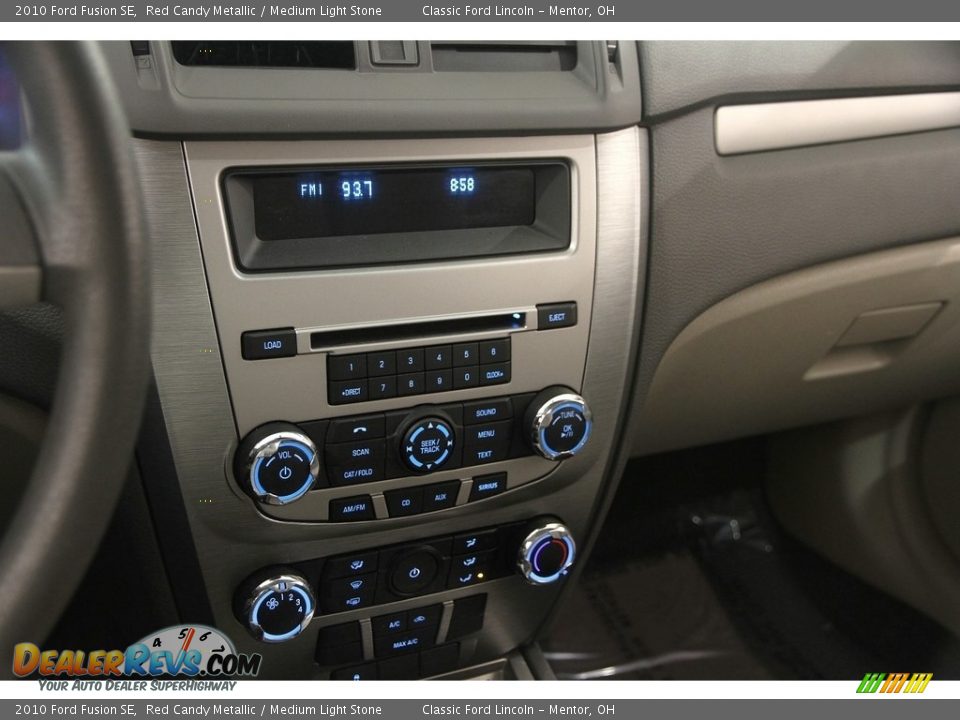 2010 Ford Fusion SE Red Candy Metallic / Medium Light Stone Photo #11