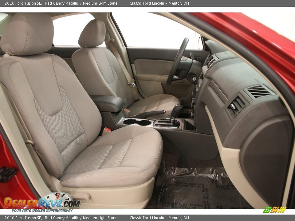 2010 Ford Fusion SE Red Candy Metallic / Medium Light Stone Photo #14