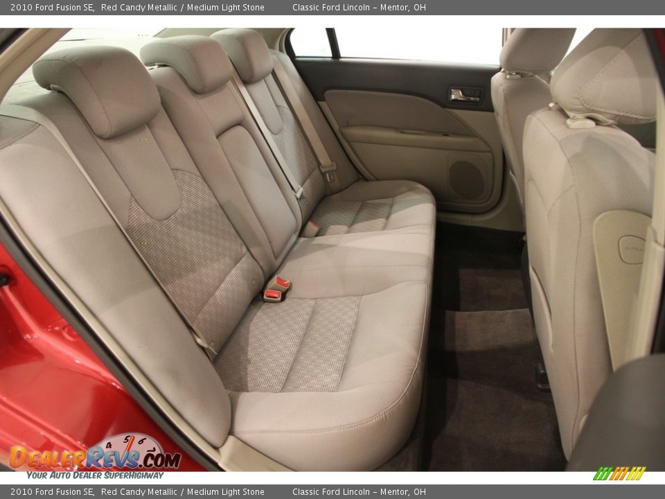 2010 Ford Fusion SE Red Candy Metallic / Medium Light Stone Photo #15