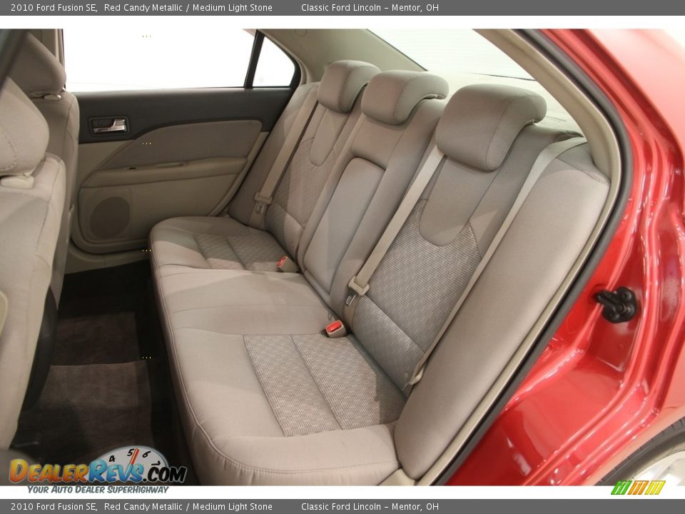 2010 Ford Fusion SE Red Candy Metallic / Medium Light Stone Photo #16