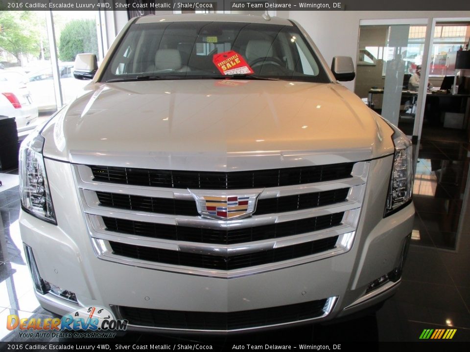 2016 Cadillac Escalade Luxury 4WD Silver Coast Metallic / Shale/Cocoa Photo #2