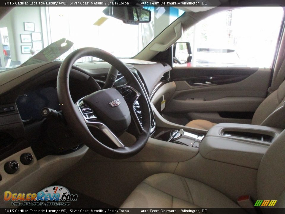 2016 Cadillac Escalade Luxury 4WD Silver Coast Metallic / Shale/Cocoa Photo #6