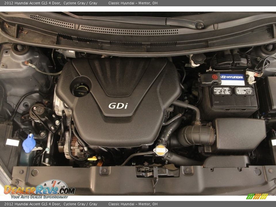 2012 Hyundai Accent GLS 4 Door Cyclone Gray / Gray Photo #14