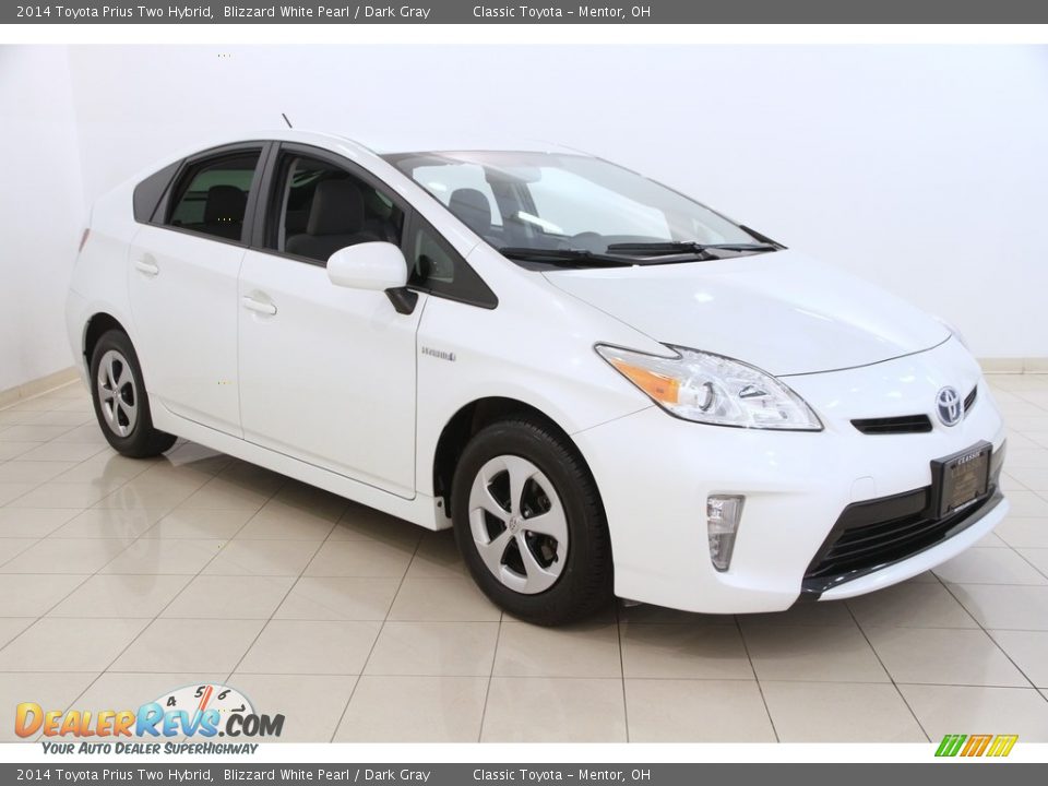 2014 Toyota Prius Two Hybrid Blizzard White Pearl / Dark Gray Photo #1