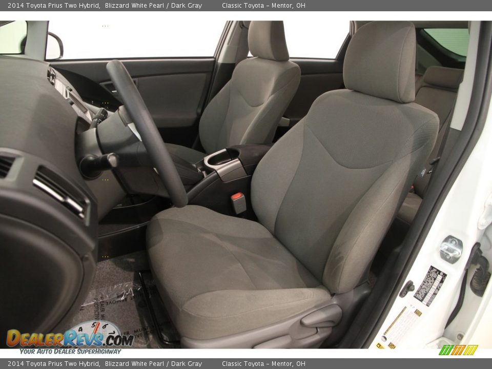 2014 Toyota Prius Two Hybrid Blizzard White Pearl / Dark Gray Photo #5