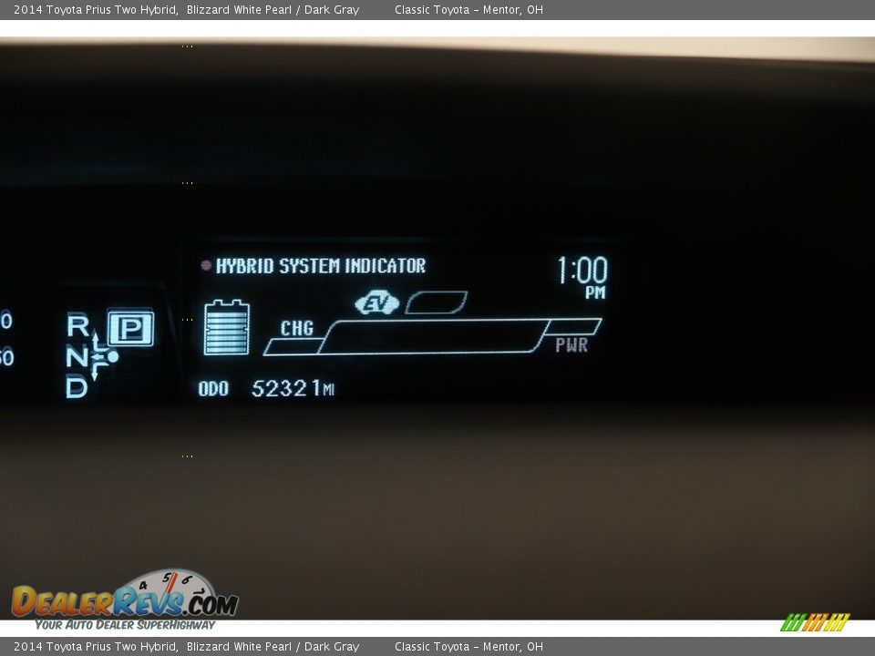 2014 Toyota Prius Two Hybrid Blizzard White Pearl / Dark Gray Photo #8