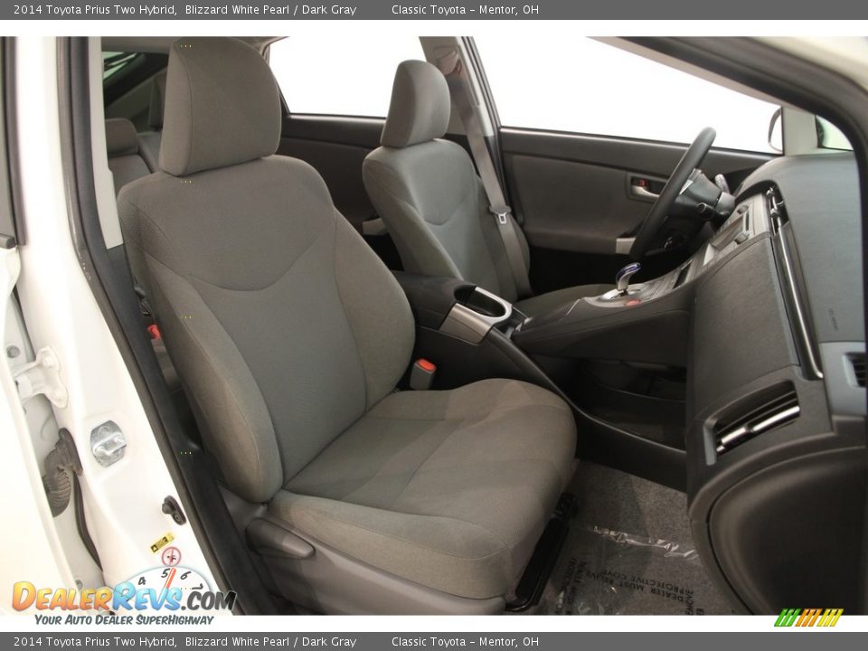 2014 Toyota Prius Two Hybrid Blizzard White Pearl / Dark Gray Photo #11