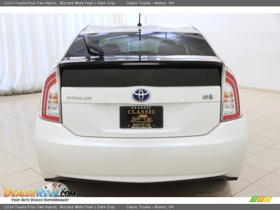 2014 Toyota Prius Two Hybrid Blizzard White Pearl / Dark Gray Photo #14