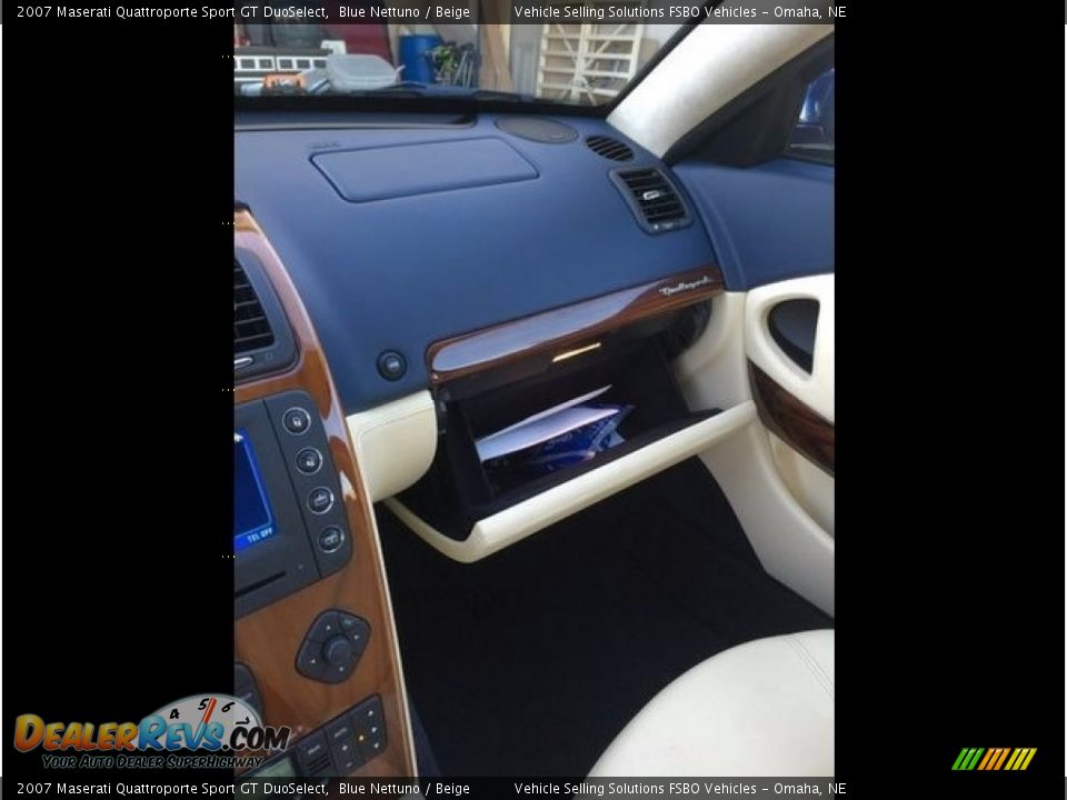 2007 Maserati Quattroporte Sport GT DuoSelect Blue Nettuno / Beige Photo #10