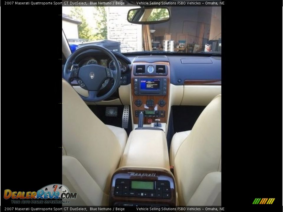 2007 Maserati Quattroporte Sport GT DuoSelect Blue Nettuno / Beige Photo #11