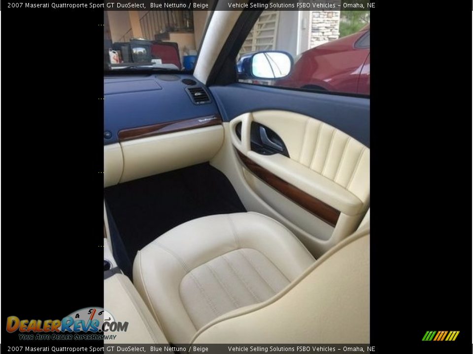 2007 Maserati Quattroporte Sport GT DuoSelect Blue Nettuno / Beige Photo #13