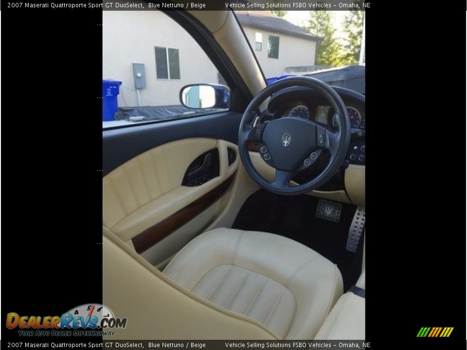 2007 Maserati Quattroporte Sport GT DuoSelect Blue Nettuno / Beige Photo #14