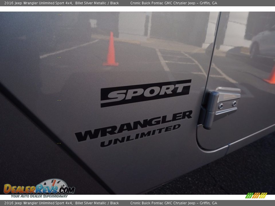 2016 Jeep Wrangler Unlimited Sport 4x4 Billet Silver Metallic / Black Photo #14