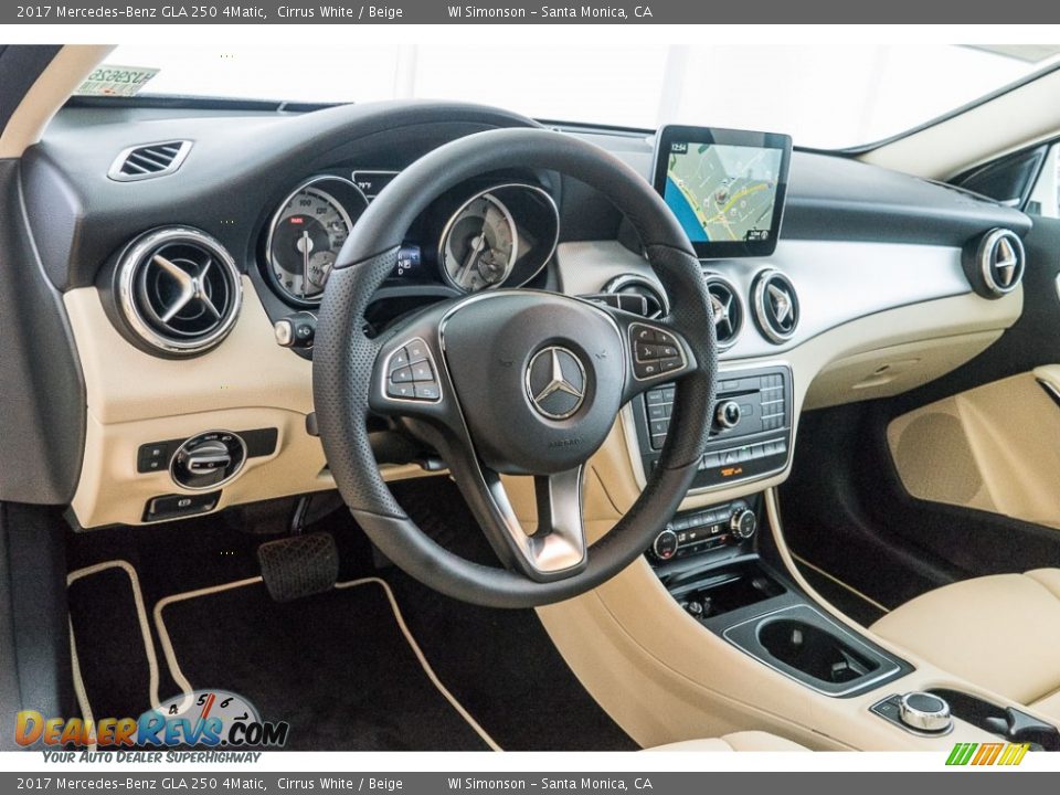 2017 Mercedes-Benz GLA 250 4Matic Cirrus White / Beige Photo #5