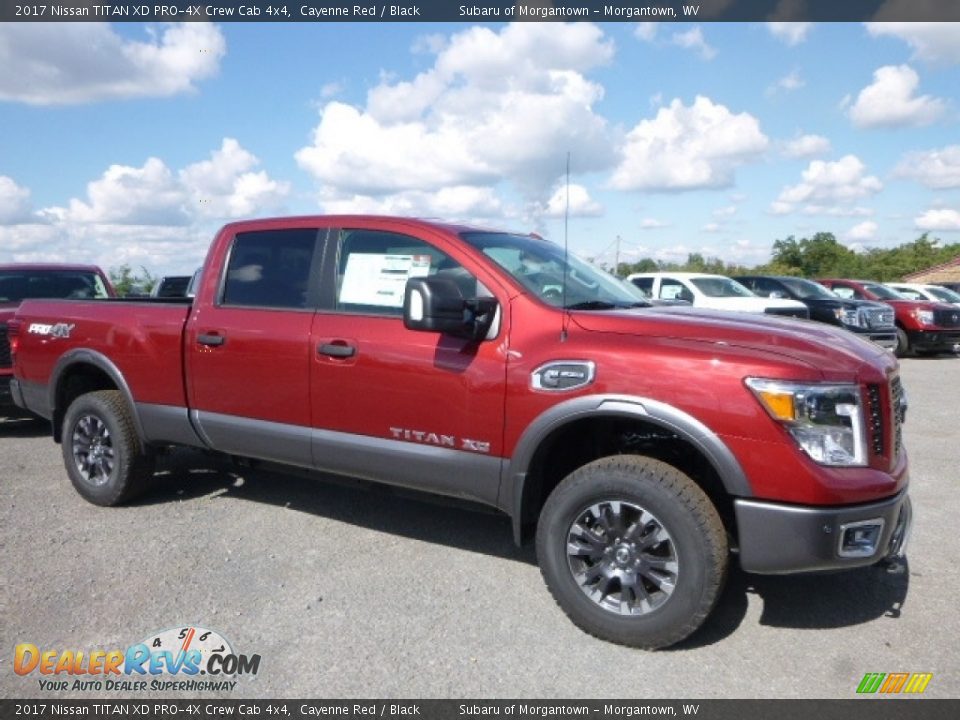Front 3/4 View of 2017 Nissan TITAN XD PRO-4X Crew Cab 4x4 Photo #1