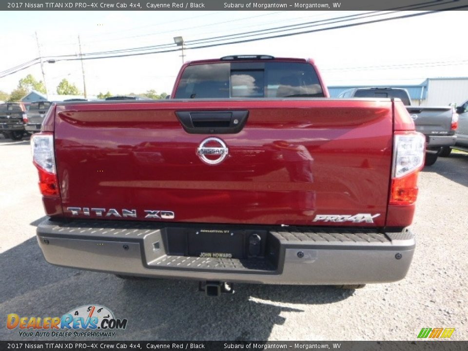 2017 Nissan TITAN XD PRO-4X Crew Cab 4x4 Cayenne Red / Black Photo #9