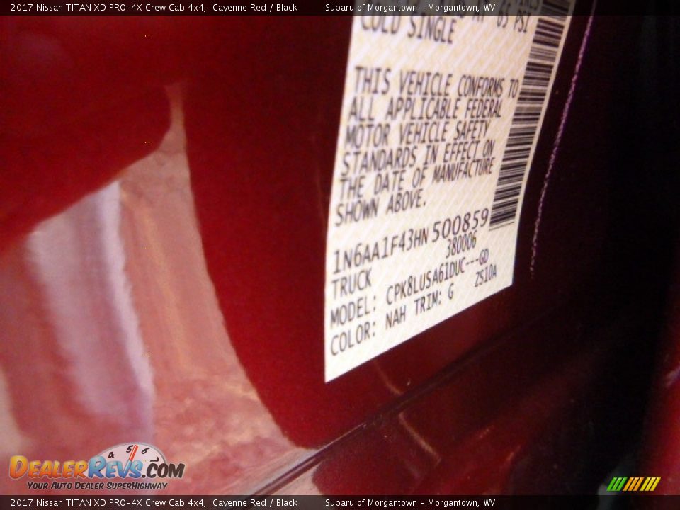 2017 Nissan TITAN XD PRO-4X Crew Cab 4x4 Cayenne Red / Black Photo #20