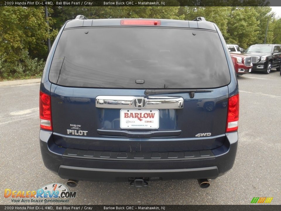 2009 Honda Pilot EX-L 4WD Bali Blue Pearl / Gray Photo #3