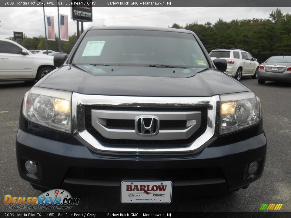 2009 Honda Pilot EX-L 4WD Bali Blue Pearl / Gray Photo #6