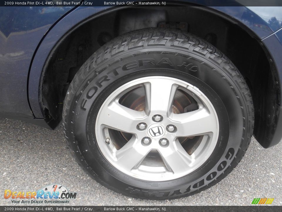 2009 Honda Pilot EX-L 4WD Bali Blue Pearl / Gray Photo #9