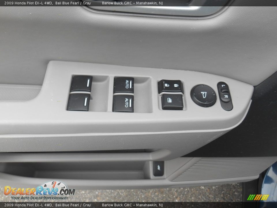 2009 Honda Pilot EX-L 4WD Bali Blue Pearl / Gray Photo #12