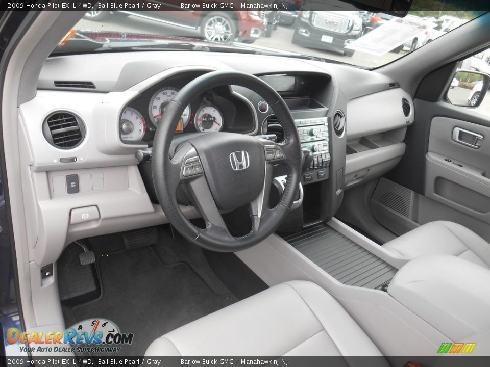 Gray Interior - 2009 Honda Pilot EX-L 4WD Photo #15