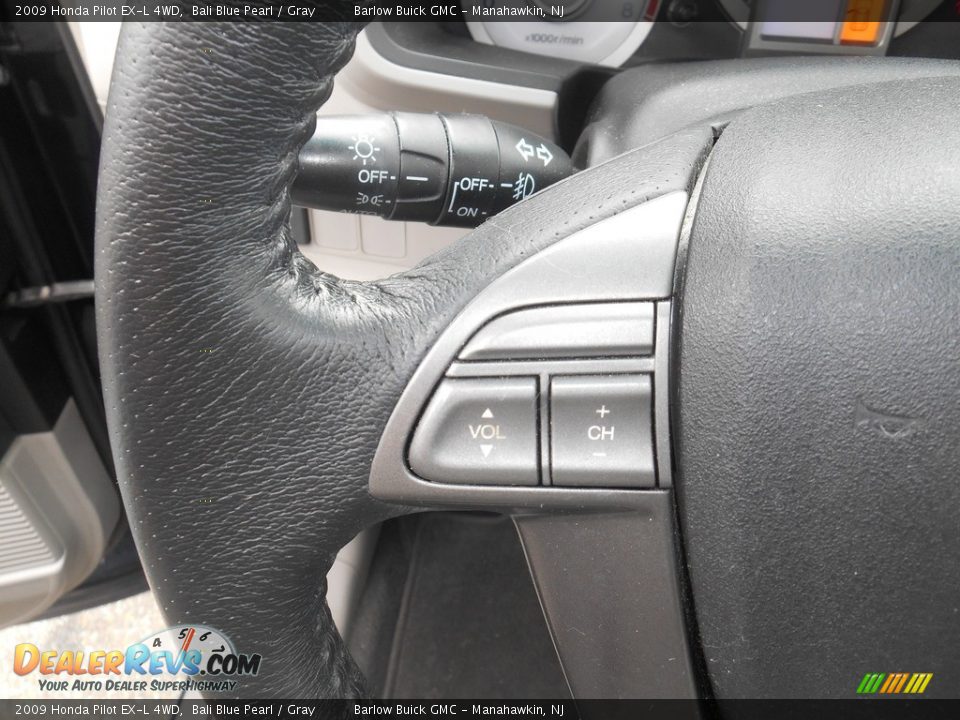 2009 Honda Pilot EX-L 4WD Bali Blue Pearl / Gray Photo #18